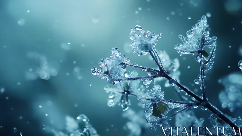 Crystalline Frost Fractures Dance in Ethereal Winter