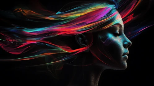 Colorful dreamlike portrait celebrates quiet inner imagination