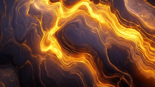 Luminous Lava Flow: Molten Abstraction with Dynamic Layering.