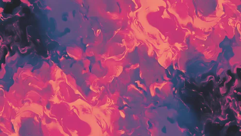 Pink and purple liquid abstract texture with dark accents.