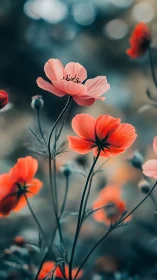 Delicate Poppies: Nature's Gentle Artistry in Bloom.