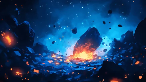 Explosion of Light and Energy in Cosmic Underground