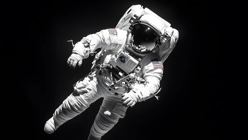 Lone orbital wanderer drifting through velvet cosmic hush.