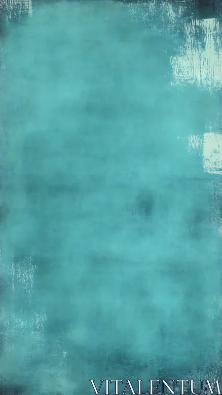 Hushed teal mist over weathered ocean doorway of color.