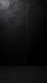 Dark textured wall meets flat shadowed panel in low light