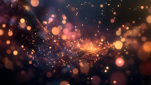 Stardust currents swirl through molten copper twilight.