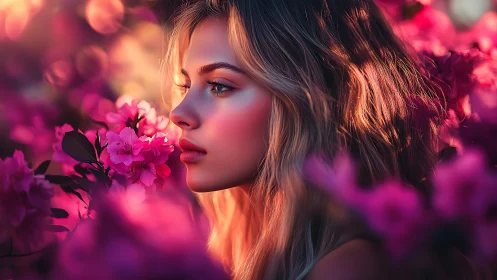 Chromatic floral portrait with shallow depth and bokeh diffusion.