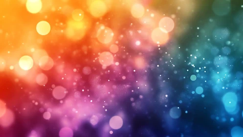 Chromatic bokeh field with gradient luminosity structure.