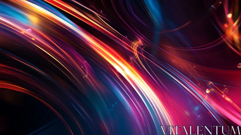 Neon riverways of light streaming through cosmic midnight.