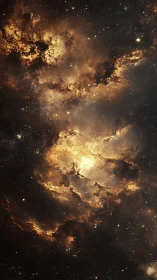 Starforged ember nebula swirling through cosmic dusk.