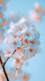 Blossoms caught in peachy-golden dreams.