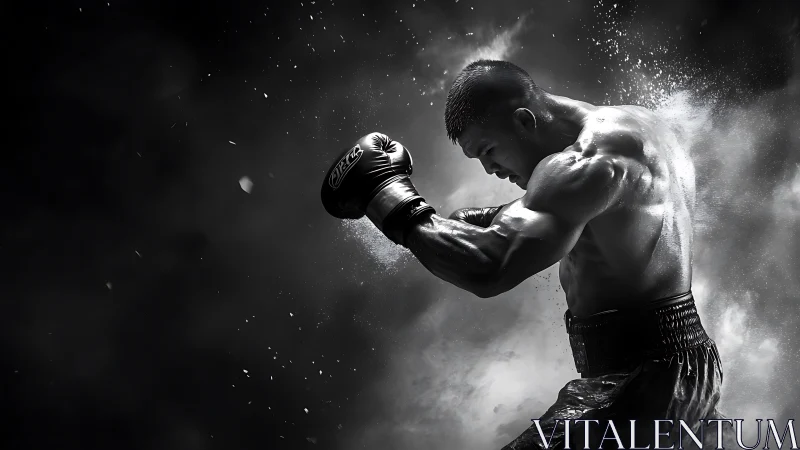 Champion in Motion: The Raw Power of Boxing.