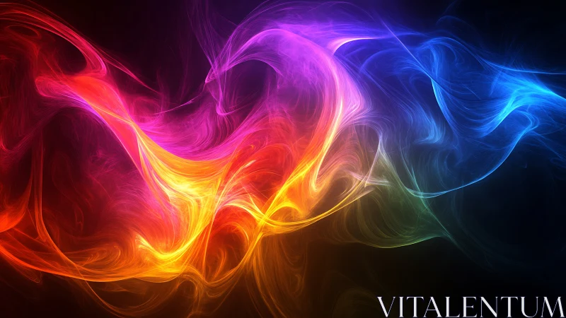 Prismatic Nebula Dance swirling through a midnight void.