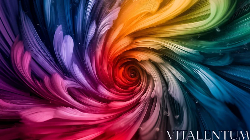 Chromatic vortex renders dynamic radial motion in 3D strokes