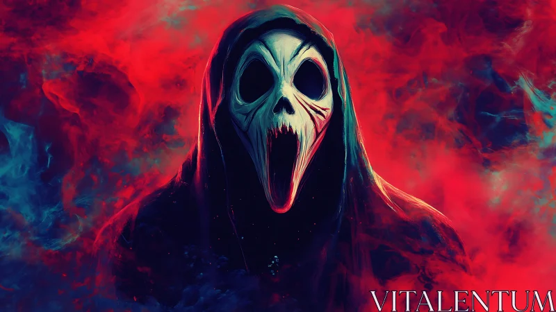 Spectral scream entity in chromatic nebular combustion.