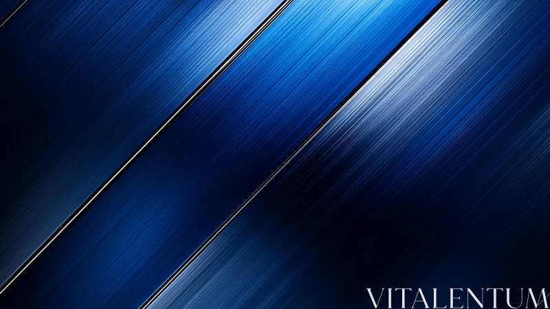 Sleek Diagonal Blue Metal Texture Background with Modern Shine.