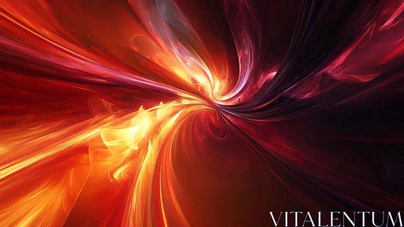 Solar ribbons collide and swirl into a blazing digital bloom