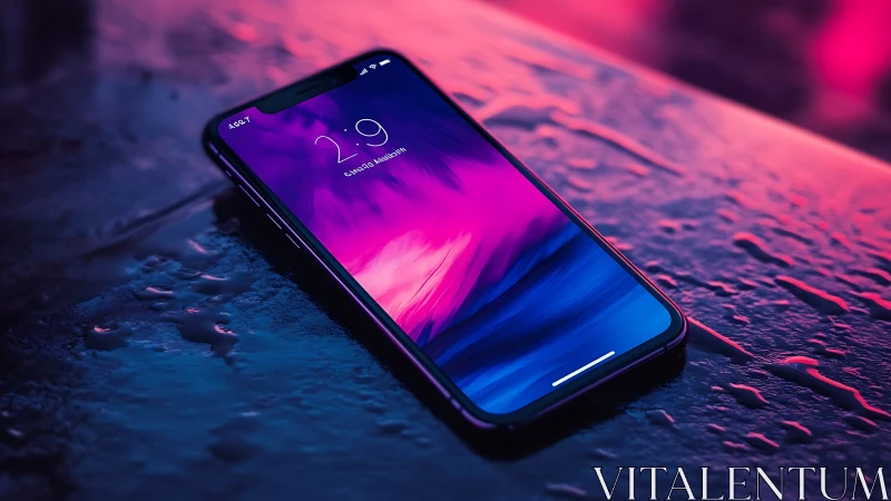 Neon Aurora Pulses Through Glass: Digital Heartbeat Captured.