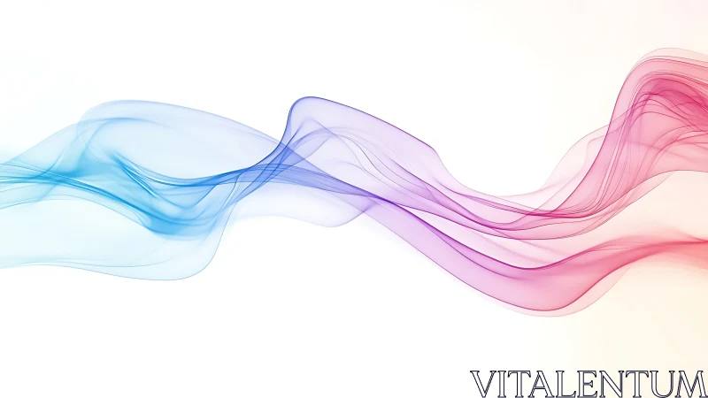 Soft ribbons of color drift calmly across a bright sky