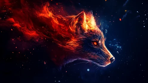 Plasma-ignited fox profile in nebular chromatic combustion.