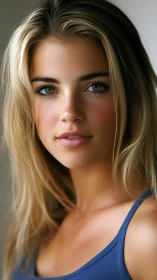 Portrait captures young woman with soft natural daylight