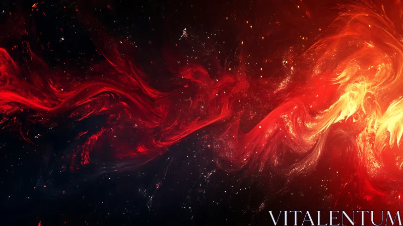 Fluid Fire Energy Abstract Composition