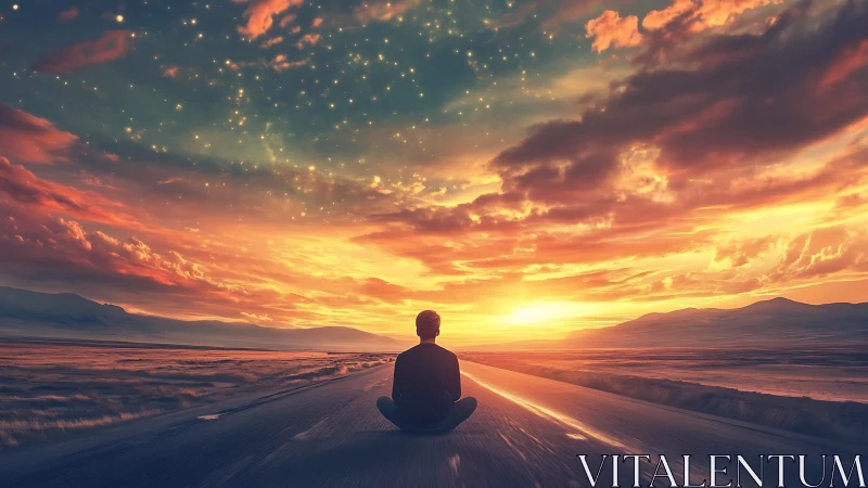 Stargazing dreamer turns a lonely highway into quiet cosmos