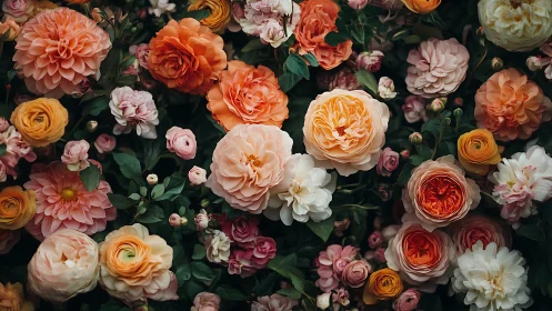 Botanical Chaos: Garden's Velvet Rebellion Against Darkness.