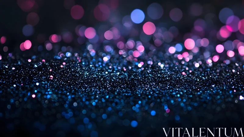 Sparkling Blue and Pink Glitter Abstract Bokeh Background.