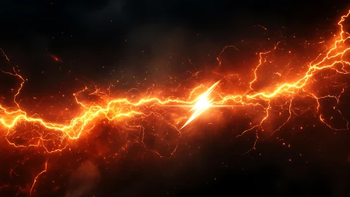 Electrical discharge phenomenon with branching plasma formations.