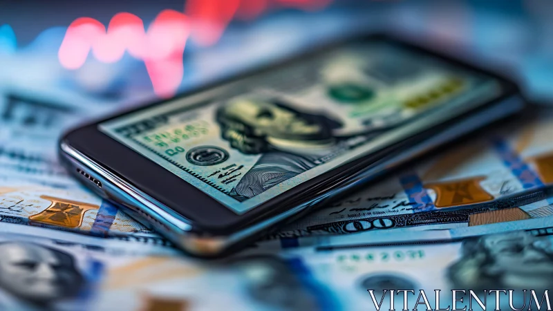 Glassy smartphone turns dollar bills into glowing pixels