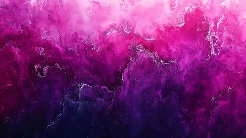 Fuchsia nebula pours downward into an inky violet sea