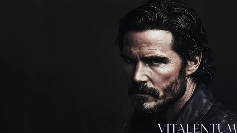 Male subject in dark-toned close-up portrait composition.