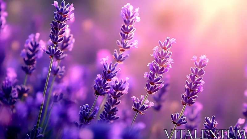 Densely-stacked lavender spikes revealing tonal depth through selective focus.