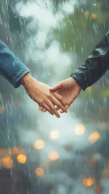 Two Hearts Dancing Through Raindrops.