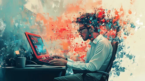 Creative coder immersed in colorful digital daydreams.