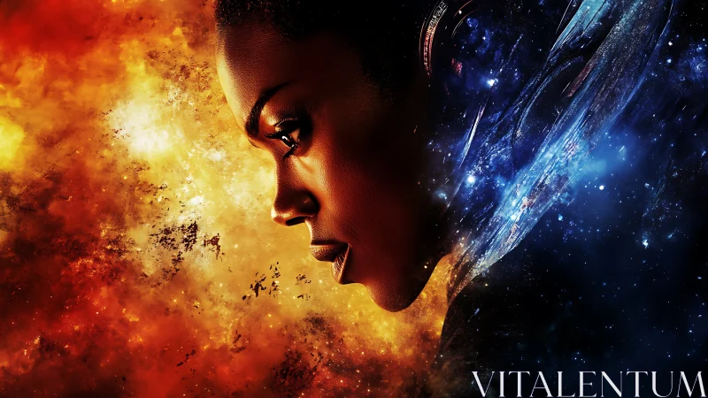 Stellar pilot profile between incendiary nebula and cold void.