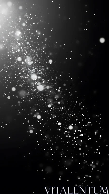 Gentle stardust trail drifting through a quiet night sky.