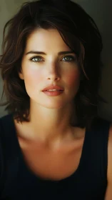 Photorealistic portrait with shallow depth and soft side light.