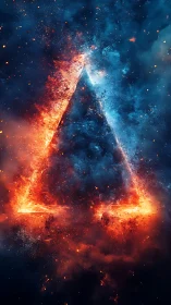 Pyroluminescent Triangle Portal with Polarity Contrast