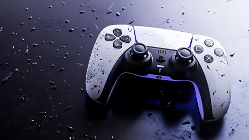 PlayStation 5 DualSense Controller with Hydrophobic Surface Coating Analysis.