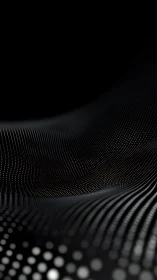 Parametric wavefield of luminous particles on black ground.