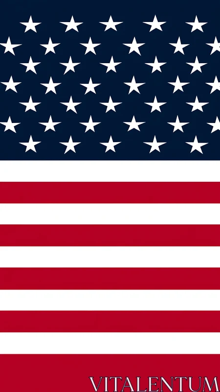 Stylized American flag design celebrates bold national pride