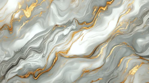 Golden marble rivers flowing gently across soft stone.