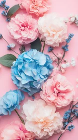 Blooms Dancing Pink: Garden Petals Waltz Across Dreamy Backdrop