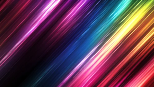 Diagonal multicolor light streaks on dark gradient background.