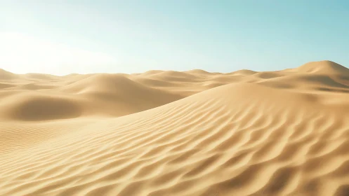 Aeolian dune field under directional low-angle solar illumination.