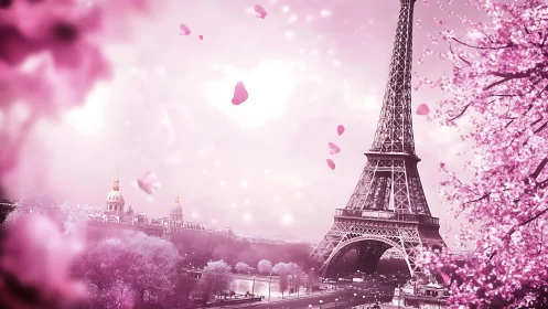 Paris in Bloom: A Dreamy Cherry Blossom Romance.