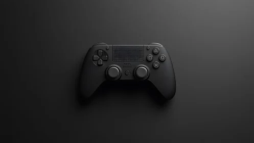 Gaming Controller on Dark Surface