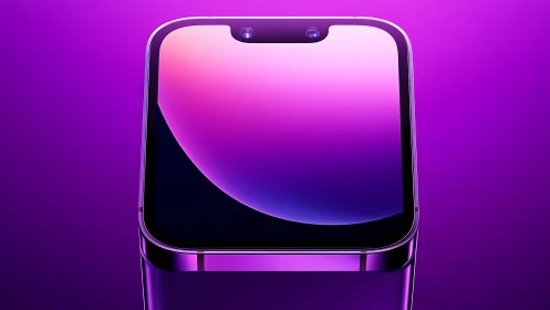 Premium Smartphone with Purple Gradient Display